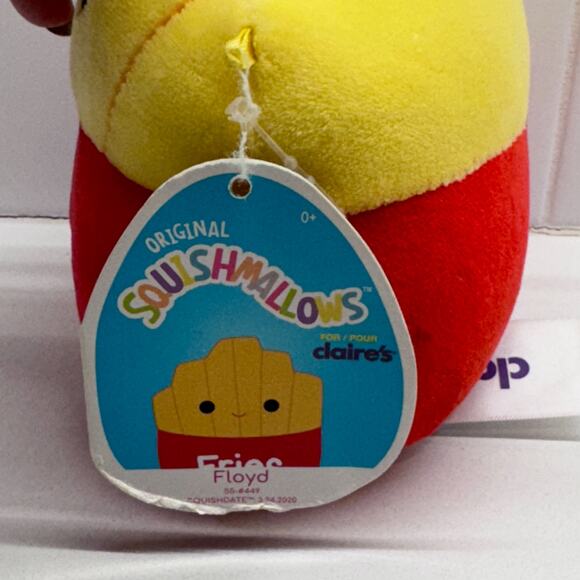 NWT, 2020 Floyd the French Fries, 5" Squishmallow Food Squad #449 Claires Excl. - Picture 2 of 5